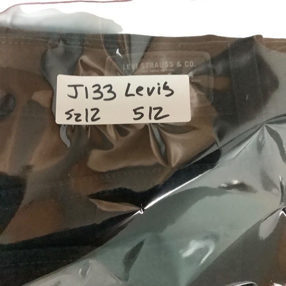 Levi’s 512 Jeans Sz 12 Perfect Slimming Bootcut Black - Picture 5 of 9